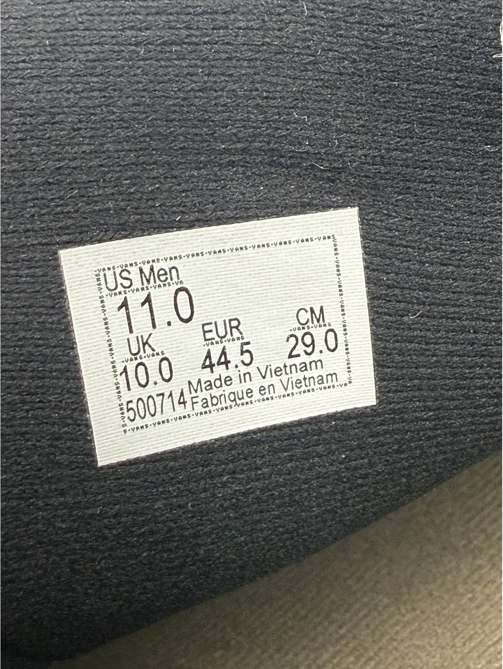 Vans Atwood Deluxe Mens Low Top Sneakers Gray Tweed Tan Leather Size 11